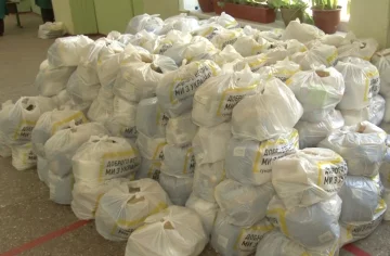 Гуманитарная помощь для пенсионеров в Харьковской области