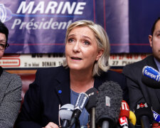 National Front Leader Marine Le Pen Campaigns In Lille