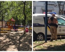 В Одессе оцепили детскую площадку, есть угроза взрыва: первые кадры с места событий