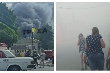 Все в диму: масштабна пожежа на ринку, злетілися всі рятувальники міста