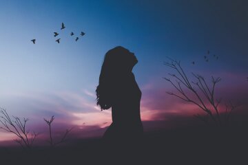 лунный календарь на октябрь 2018, ночь, девушка, осень