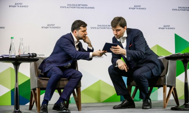 Владимир Зеленский, Алексей Гончарук