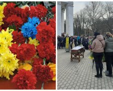 "Положил свою жизнь за каждого из нас": низко опустив головы, провели в последний путь украинского Героя