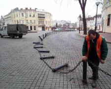 Гость из России устроил погром в центре Одессы: момент попал на камеры