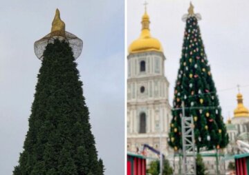 "Шляпа гнома или ведьмы": киевляне не оценили креатива с главной елкой страны на Софийской площади