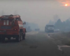 пожар в Чернобыльской зоне