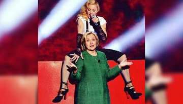Хиллари Клинтон вынудила Мадонну раздеться (фото)