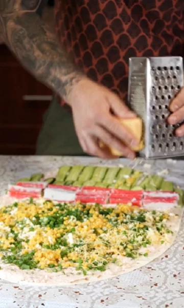 лаваш с крабовыми палочками рецепт