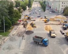 Реконструкцию Московского проспекта в Харькове показали с высоты: что изменится к осени