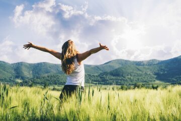 женщина, девушка, природа, лето, весна, отдых, отпуск