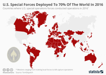 Infographic: U.S. Special Forces Deployed To 70% Of The World In 2016  | Statista