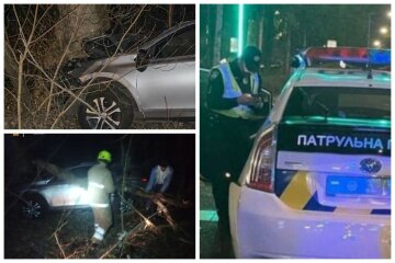 Школьница за рулем Toyota RAV4 устроила ДТП: кадры с места аварии под Полтавой