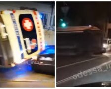 В Одессе скорая с больными перевернулась на дороге: видео ДТП и что известно о пострадавших