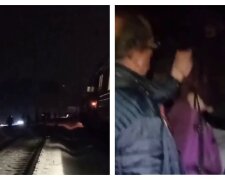 "Начали выпрыгивать из поезда": украинцы оказались в ловушке из-за отключения электричества, видео