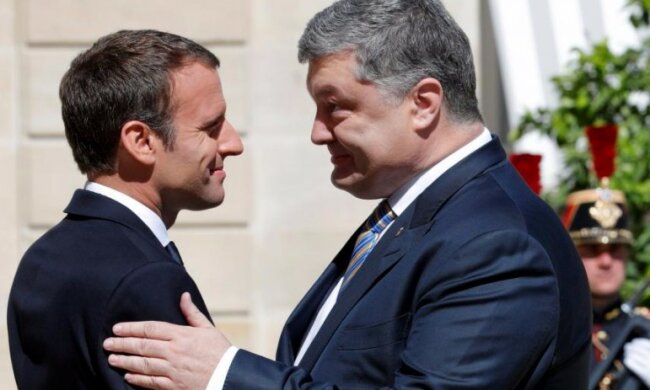 макрон порошенко