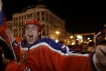 Russia Celebrates Gold Medal Win After 2008 IIHF World Championship