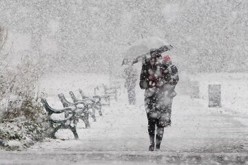 снег, зима