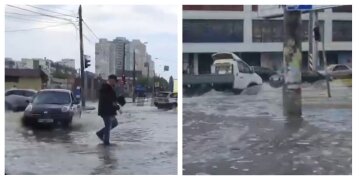 Стихия c градом и ливнями обрушилась на Одесчину: кадры затопленных улиц