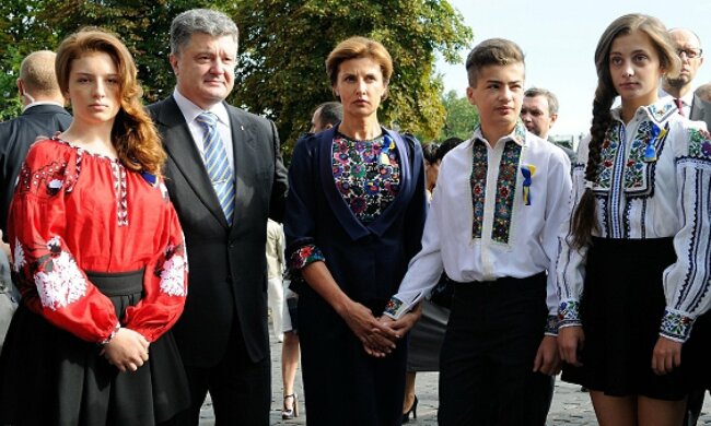 Петр Порошенко с детьми