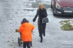 сніг, люди, Одеса