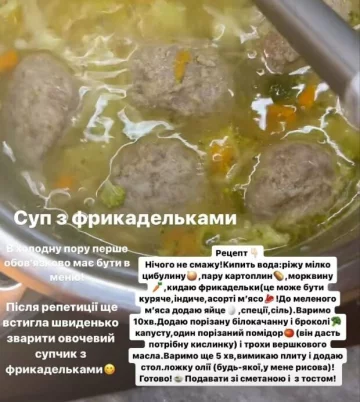 Суп с фрикадельками рецепт