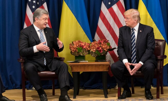 Дональд Трамп Петр Порошенко