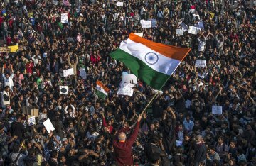 Индия протест