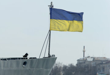 Флаг Украины, флот, оккупация Крыма, корабль