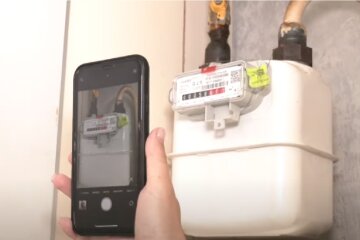 газ, счетчик, показания