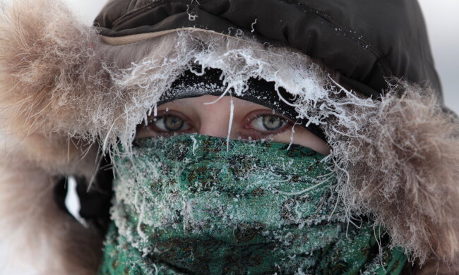 погода на февраль 2019, мороз