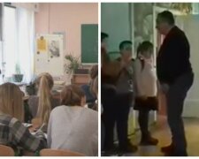 В киевской школе учитель набросился на пятиклассников, видео: "Я сейчас вам мозги выбью"