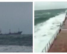 Моряки кричали і відео обірвалося: з'явилися моторошні кадри моменту перелому судна "Arvin" в Чорному морі