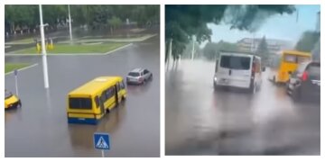 "На дороге появилось озеро": аномальный ливень обрушился на Одесскую область, видео