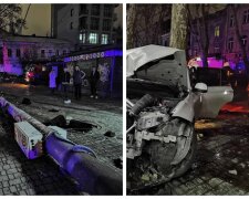 Пьяный водитель на скорости протаранил машины: кадры разрушительного ДТП в центре Одессы
