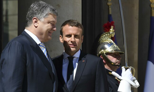макрон порошенко