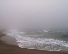 туман, пляж