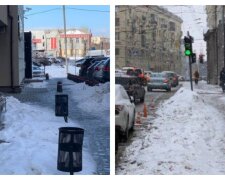 Харьковчане жалуются на "месиво" из снега и грязи на улицах: кадры из центра города