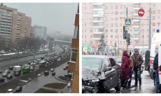 "Решил, что самый умный и не пропустил": в Харькове авария со скорой, образовалась огромная пробка