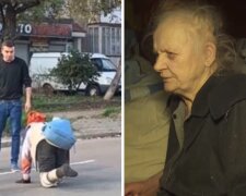 "Не сразу понял, что это человек": безногая старушка вынуждена переползать дорогу, чтобы купить хлеба, видео