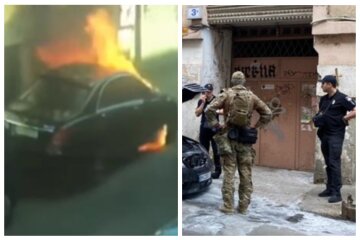 Переполох зі стріляниною в Одесі: у мережу злили відео підпалу авто