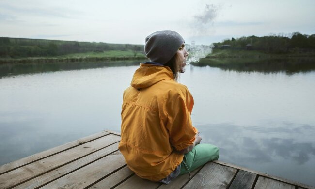 дым, курильщик, мужчина