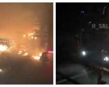 Фура з товаром згоріла дотла: на трасі Харків-Київ спалахнула вантажівка, кадри