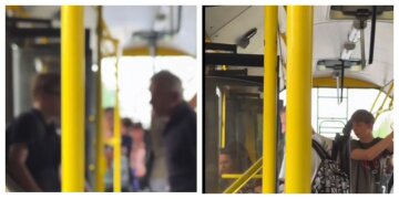 В троллейбусе устроили разборки с подростком через велосипед, видео: "Нашли на кого свой яд выпустить"