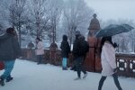зима, люди, погода