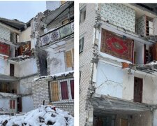 "Как больно смотреть": на стене разрушенного дома в Николаеве уцелели и работают часы