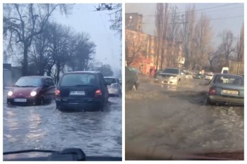 Одесса ушла под воду после дождя и снега: появилось  видео затопленных улиц
