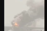 Антоновский мост, Херсон, пожар