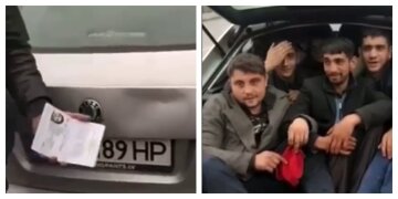 На Закарпатье остановили "автомобиль-рукавичку", видео: "внутри было 12 мужчин"