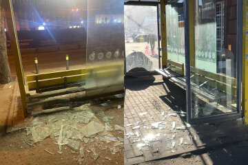 У центрі Дніпра вандал розтрощив зупинку: подробиці інциденту