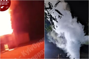 Потужний вибух прогримів у Києві, все у вогні: перші подробиці і кадри НП